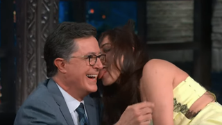 On <i>The Late Show</i>, Aubrey Plaza talks playing her first mom, really wanting to be Catwoman